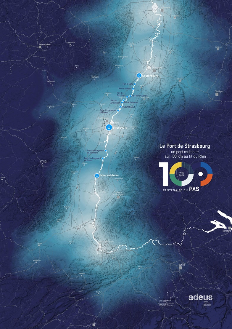 L’ancrage multisite du Port de Strasbourg sur 100 km au fil du Rhin