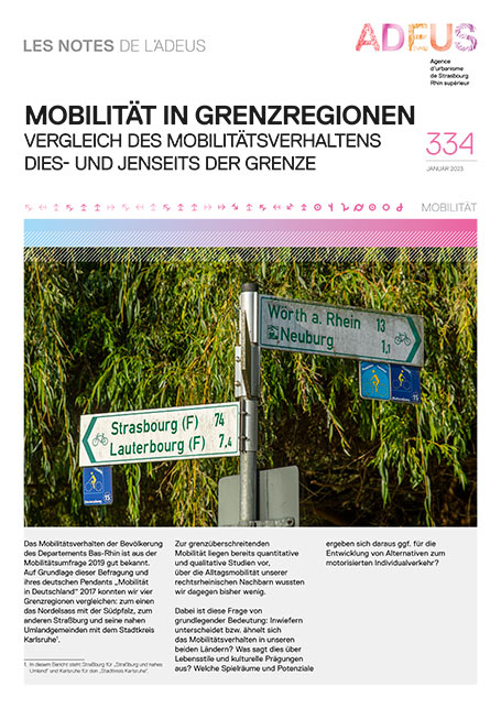 Mobilität in Grenzregionen: vergleich des mobilitätsverhaltens dies- und jenseits der grenze