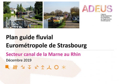 Plan guide fluvial Eurométropole de Strasbourg : Secteur canal de la Marne au Rhin